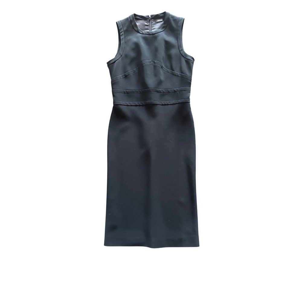 JOSEPH‎ Black Sleeveless Sheath Dress Knee Length Midi Elegant Business 40 US 6